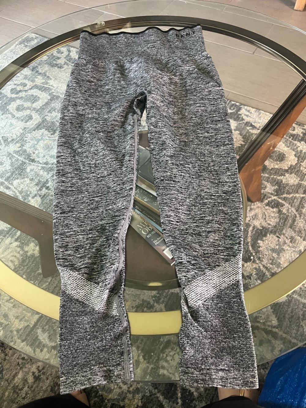 DKNY Grey Heather Seamless Active Leggings